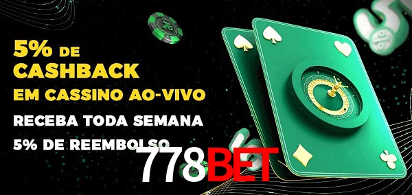 Promoções do cassino ao Vivo 778bet
